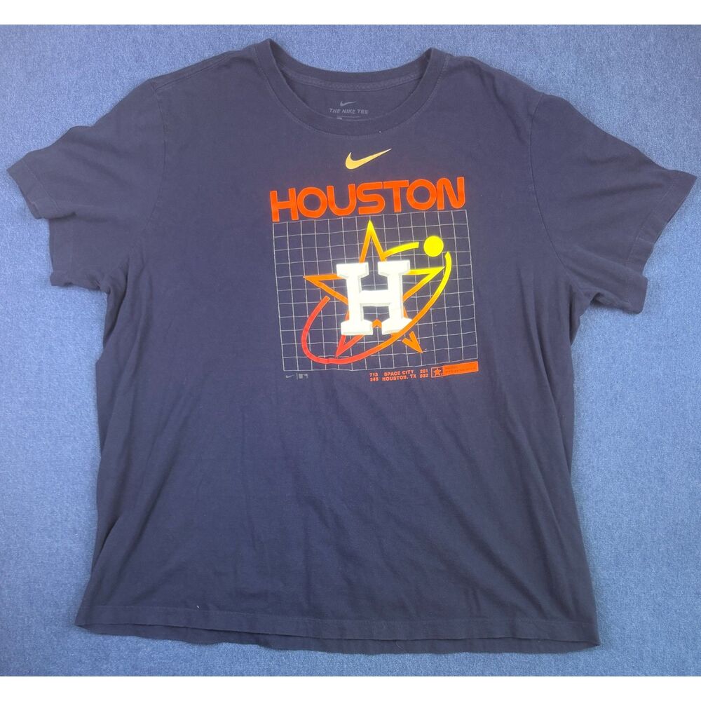 Nike Houston Astros City Connect TShirt Men 3XL Space City Navy Blue MLB Graphic
